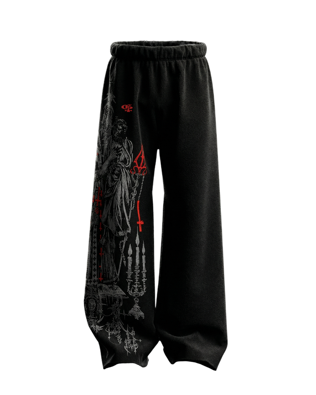 Crimson Cathedral Baggy Pants