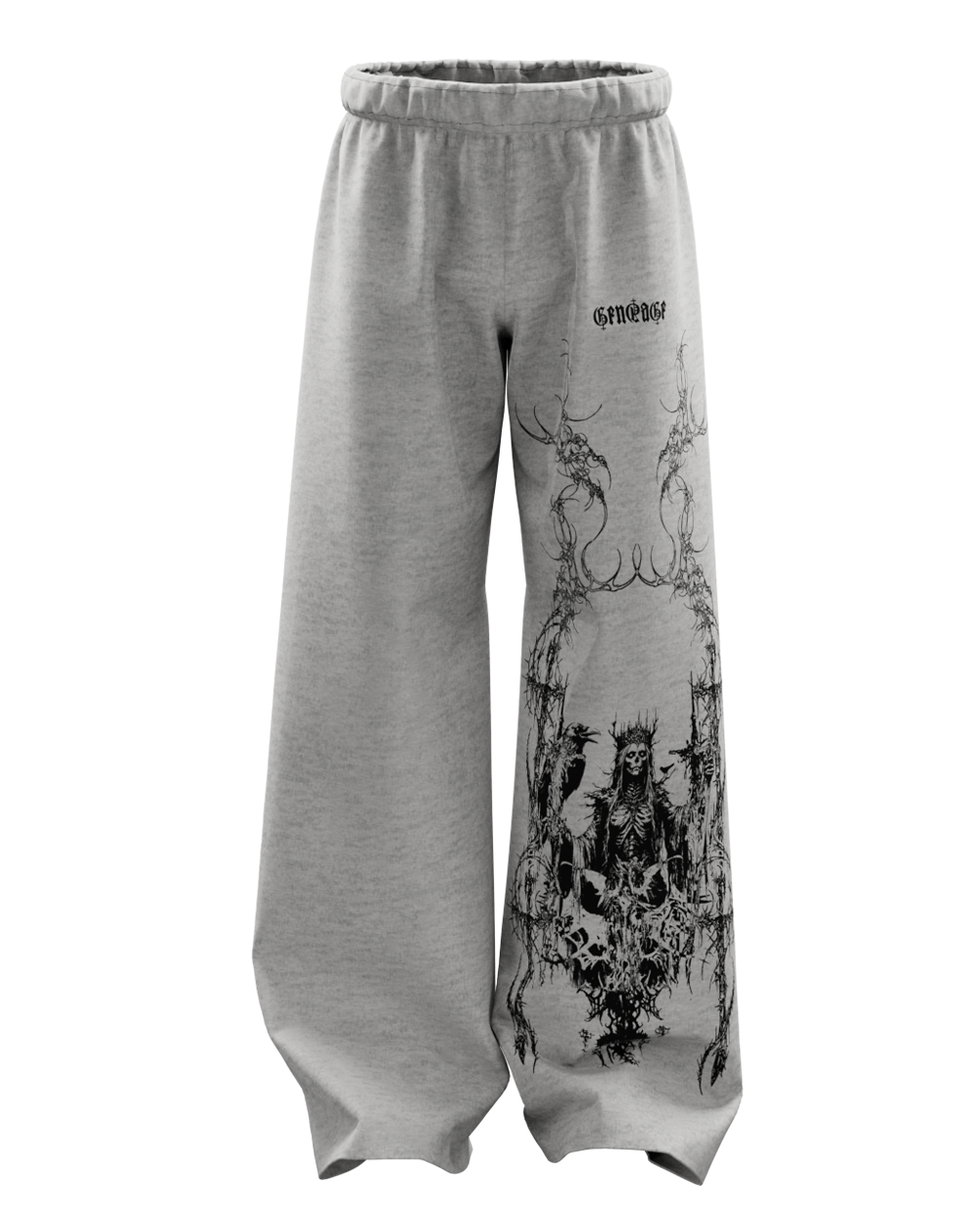 Grey Grim Reaper Baggy Pants