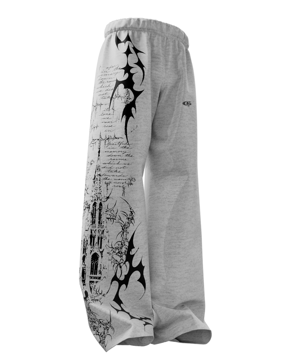 Scripture Grey Baggy Pants
