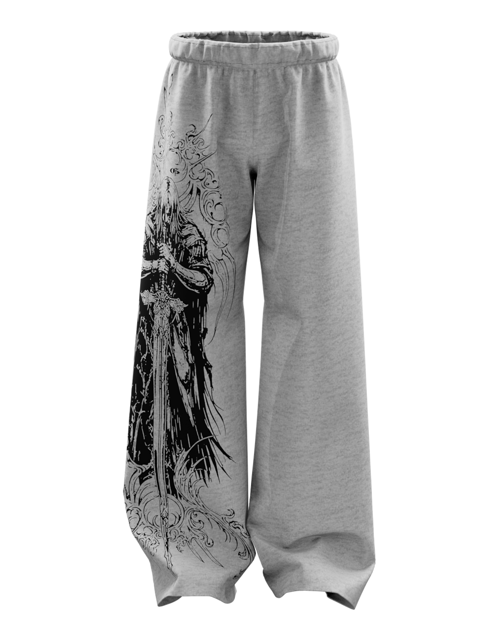 Stryk Grey Gothic Baggy Pants