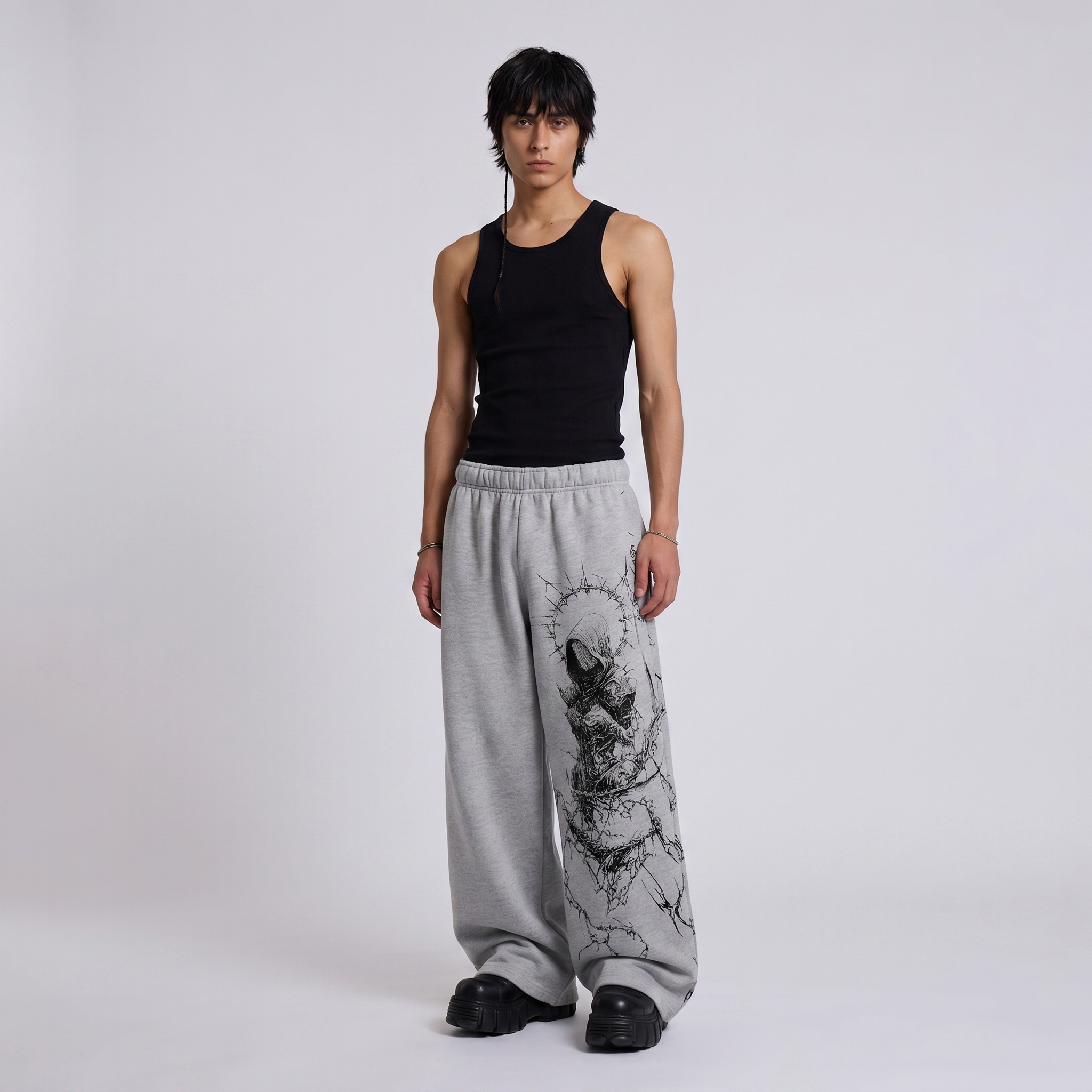 Xyra Grey Baggy Pants
